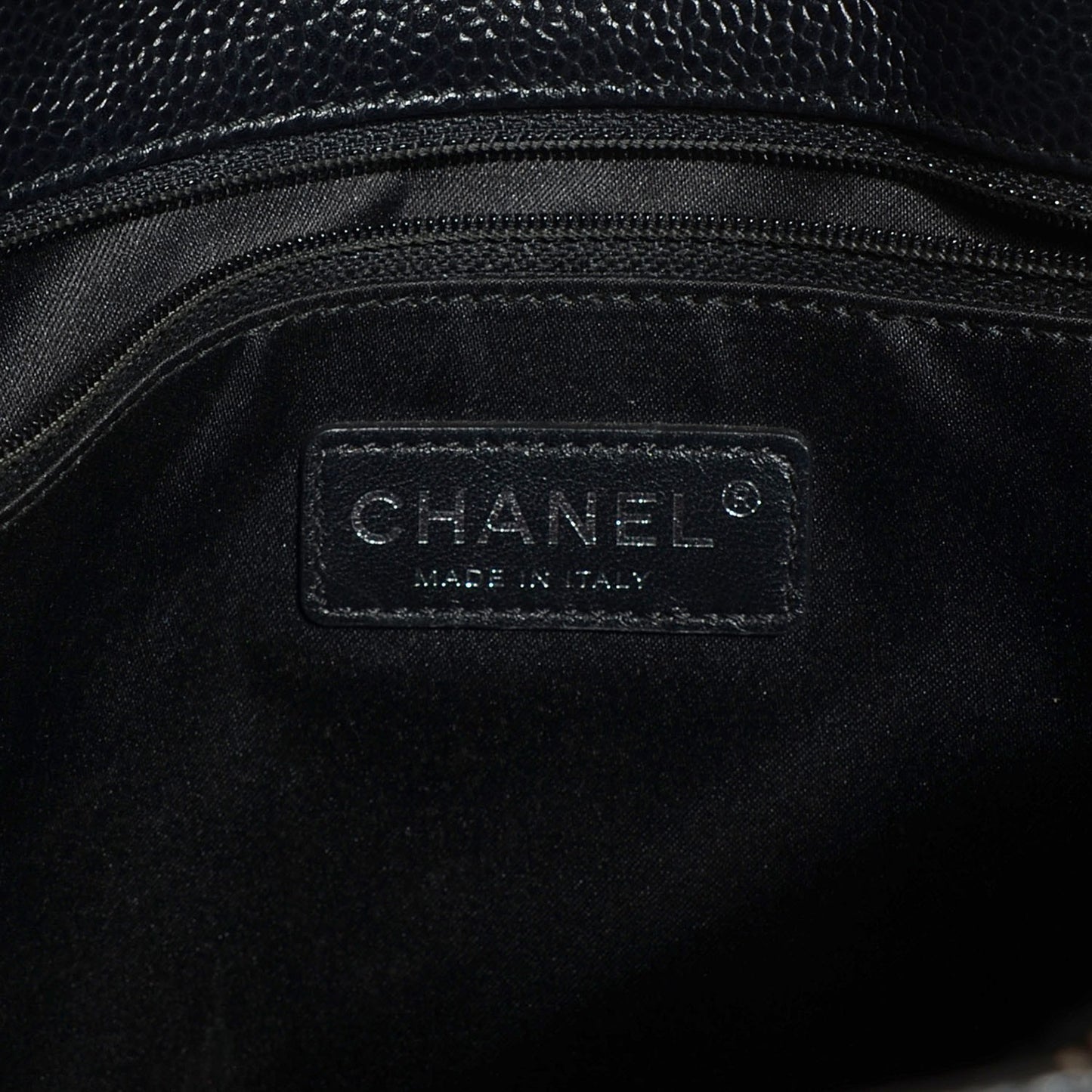 Caviar Quilted Grand Shopping Tote GST Black