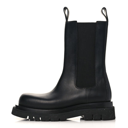 Bottega Veneta Calfskin The Lug Chelsea 55mm Boots 39.5 Black 1 of 7