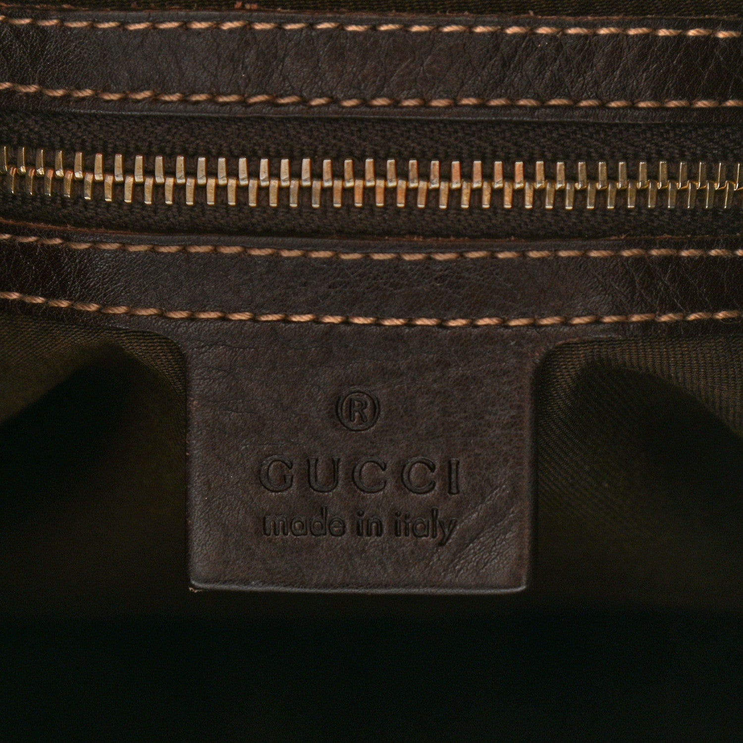 Gucci Calfskin Medium Britt Hobo Dark Brown 6 of 17