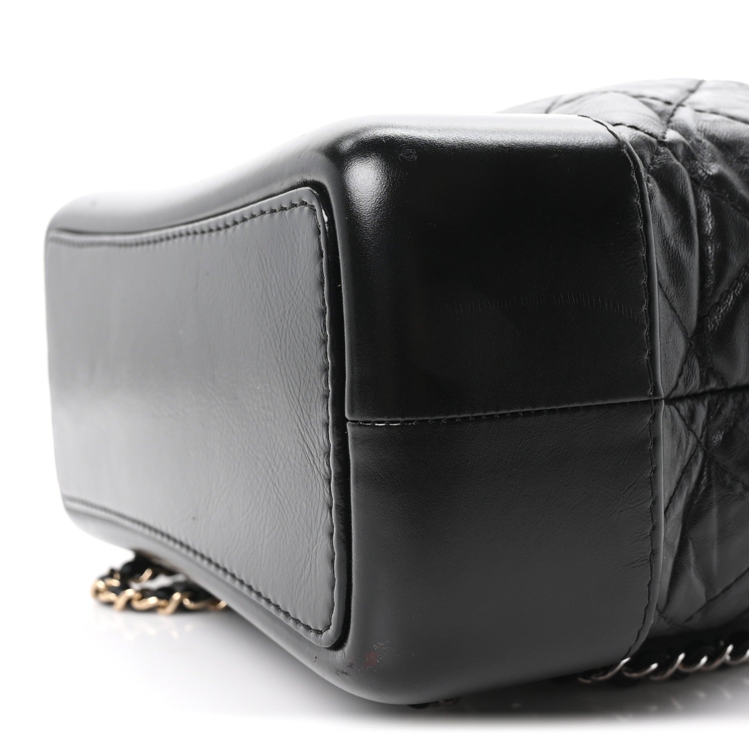 Chanel Aged Calfskin Quilted Small Gabrielle Backpack Black 9 of 10