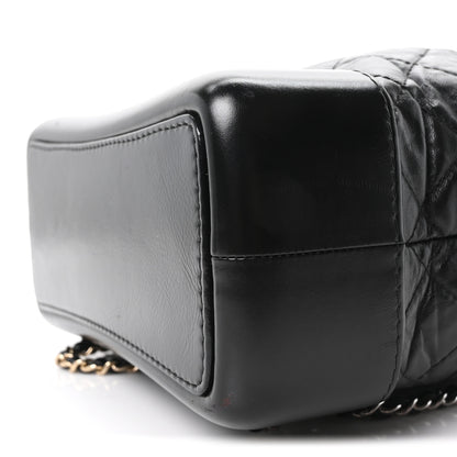 Chanel Aged Calfskin Quilted Small Gabrielle Backpack Black 9 of 10