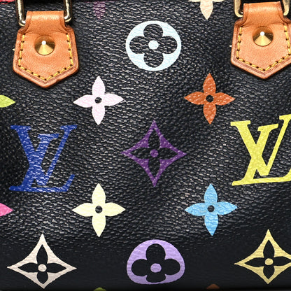 Louis Vuitton Monogram Multicolor Mini Sac HL Speedy Black 6 of 11