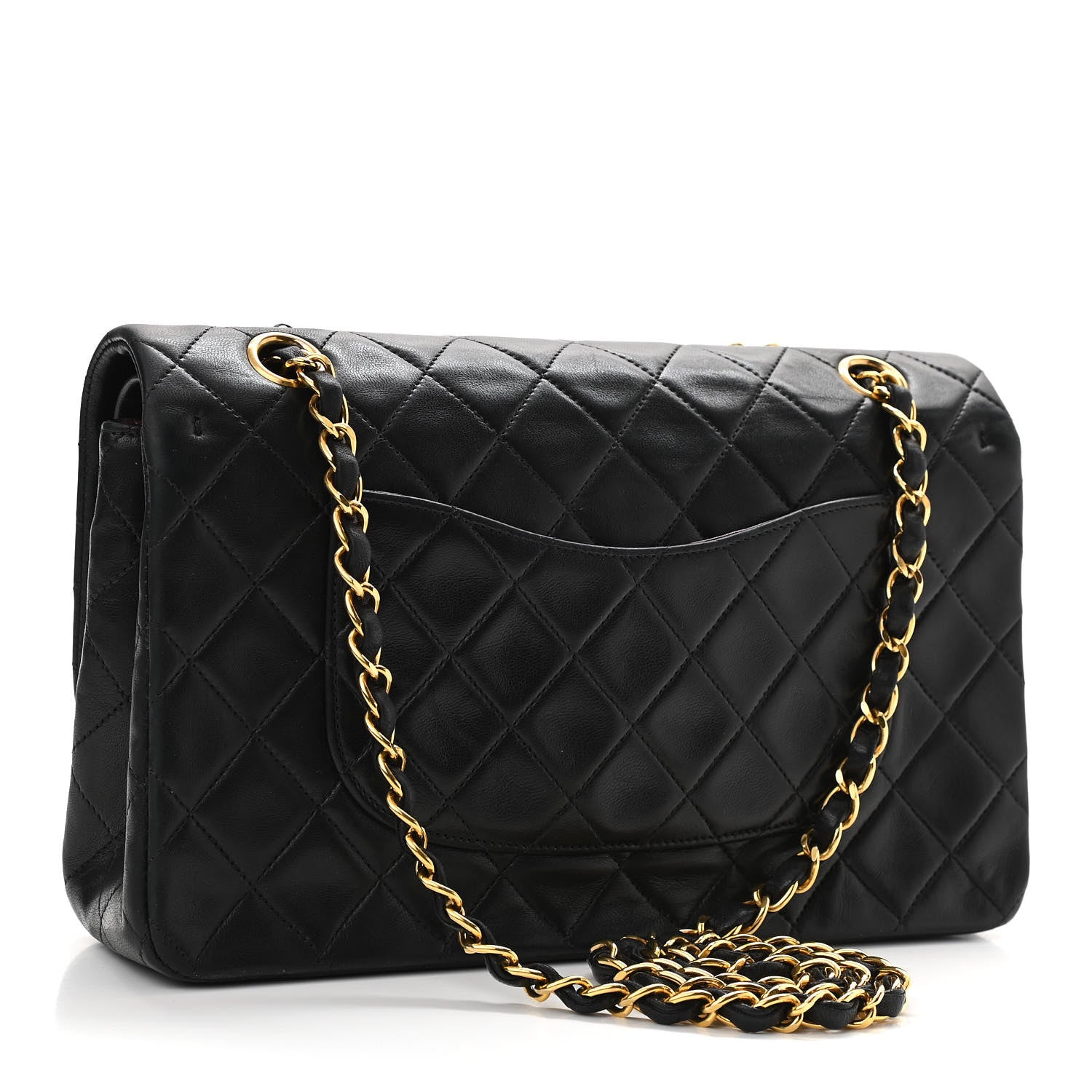 Chanel Lambskin Quilted Medium Double Flap Black 2 of 11
