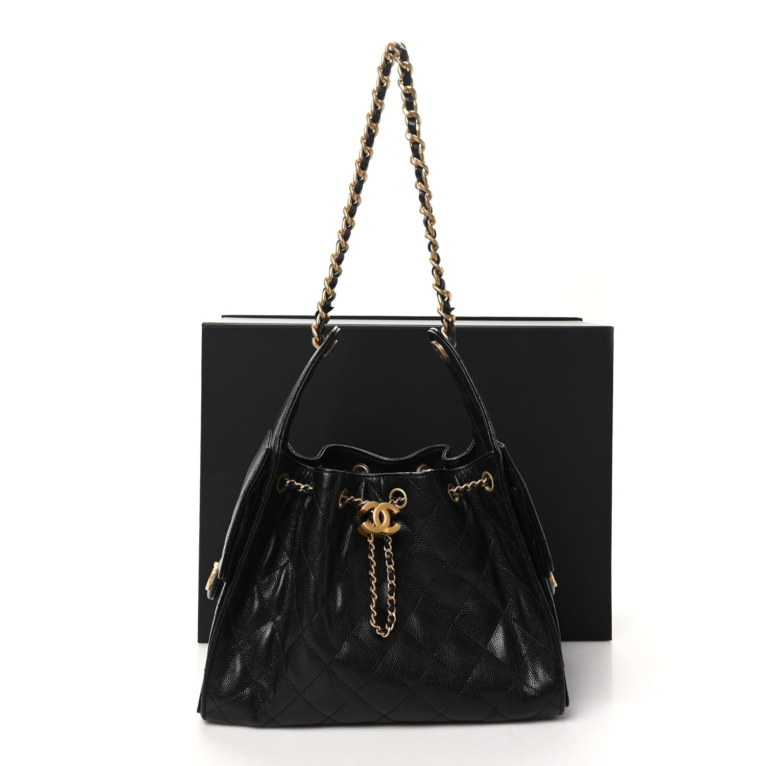 Chanel Caviar Quilted Small Chanel 25 Handbag Black 11 of 11