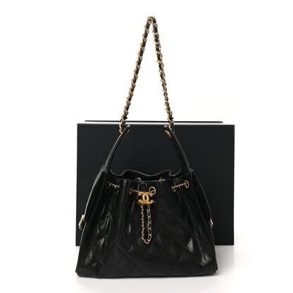 Chanel Caviar Quilted Small Chanel 25 Handbag Black 11 of 11