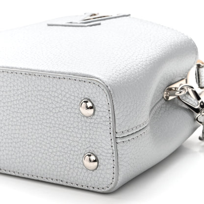 Louis Vuitton Taurillon Lizard Flower Chain Capucines Mini Silver 9 of 9