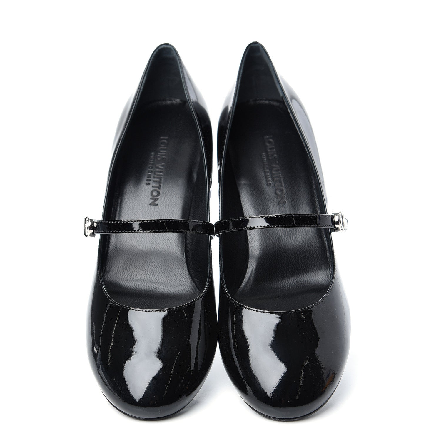 Louis Vuitton Patent Uniformes Silhouette 40mm Pumps 36.5 Black 5 of 10