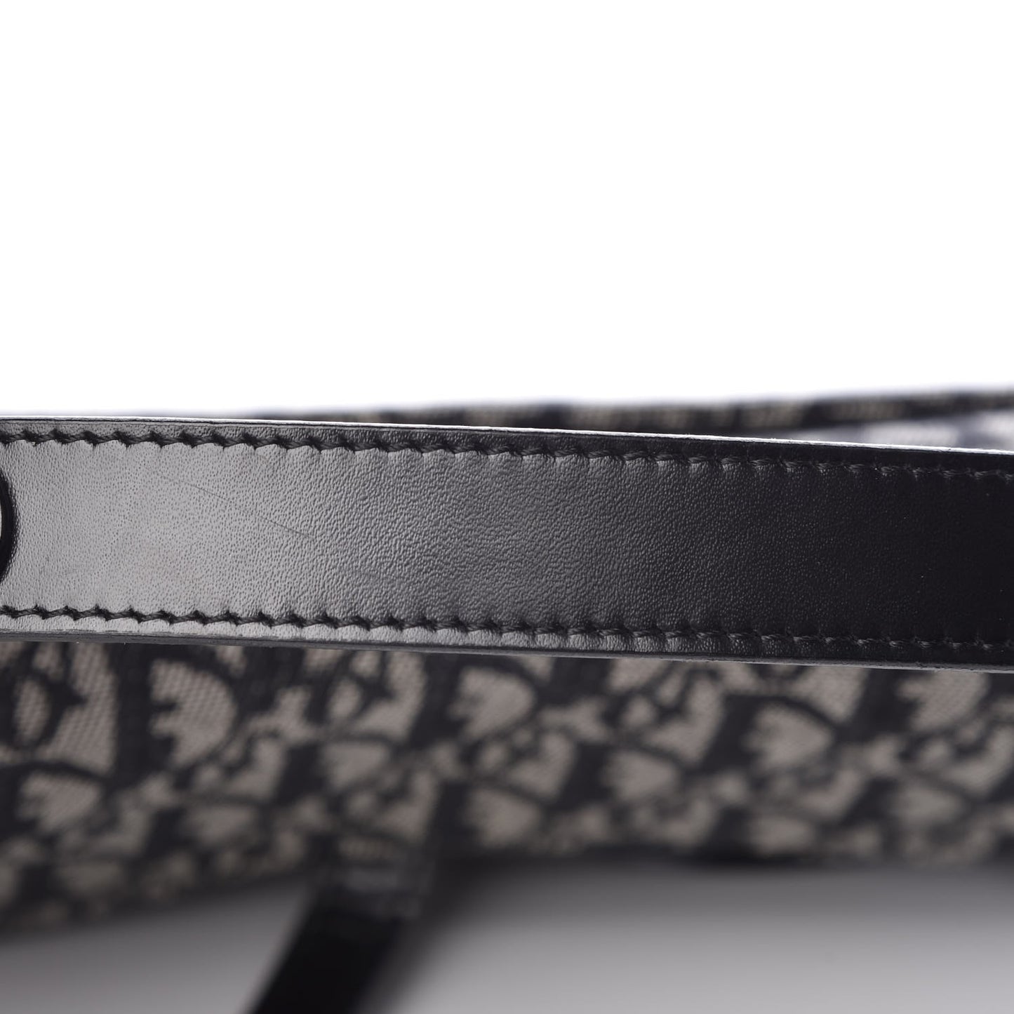 Monogram Double Saddle Bag Black