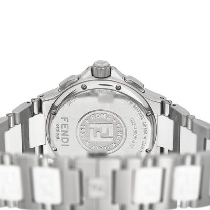 Fendi Stainless Steel Ceramic Rubber 38mm Chronograph Quartz Watch 4 of 4