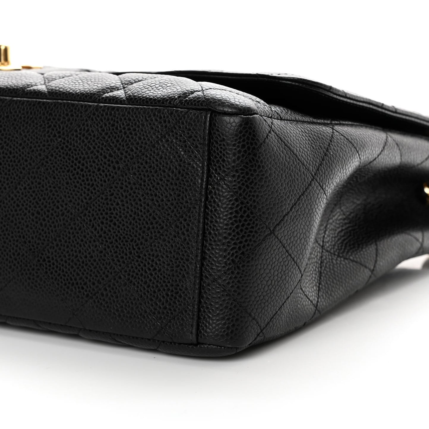 Caviar Quilted Maxi Single Flap Black