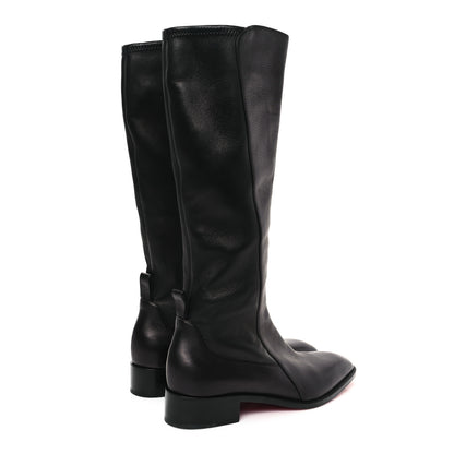 Christian Louboutin Nappa Tagastretch Flat Knee Boots 40 Black 4 of 9