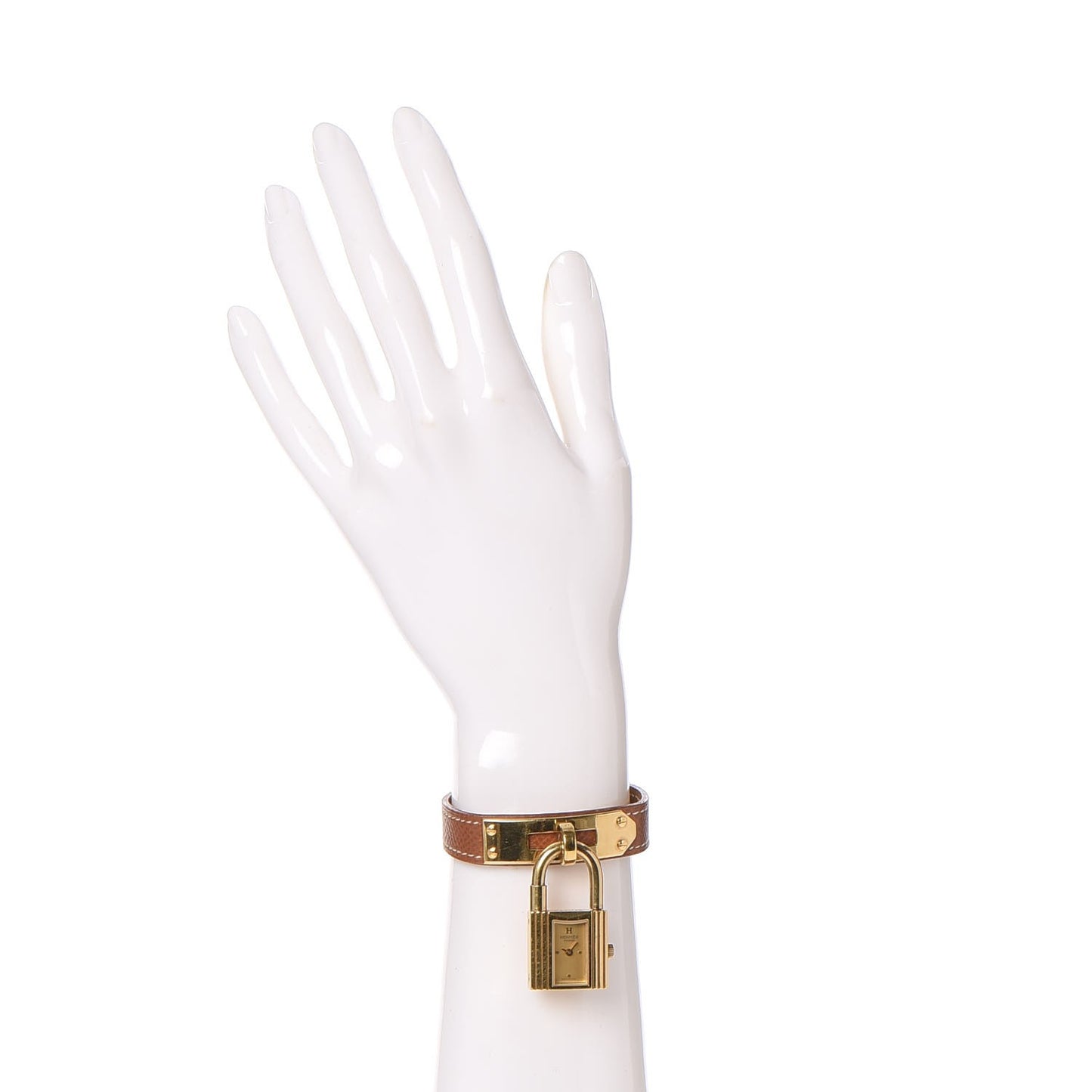 Stainless Steel Courchevel 20mm Kelly Cadena Quartz Watch Gold