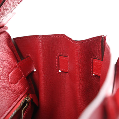 Hermes Epsom Birkin 30 Rouge Casaque 12 of 40