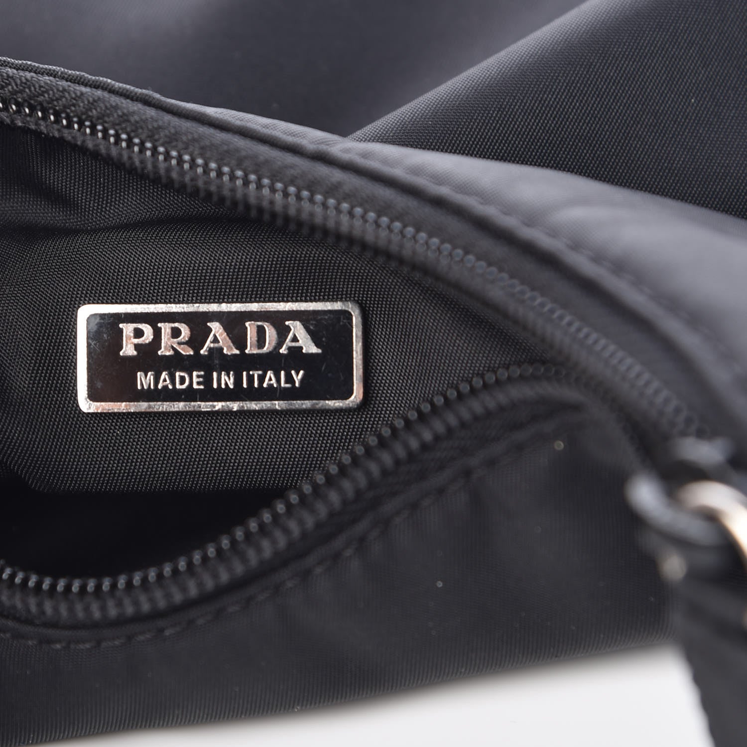Prada Tessuto Nylon Hobo Black 6 of 10