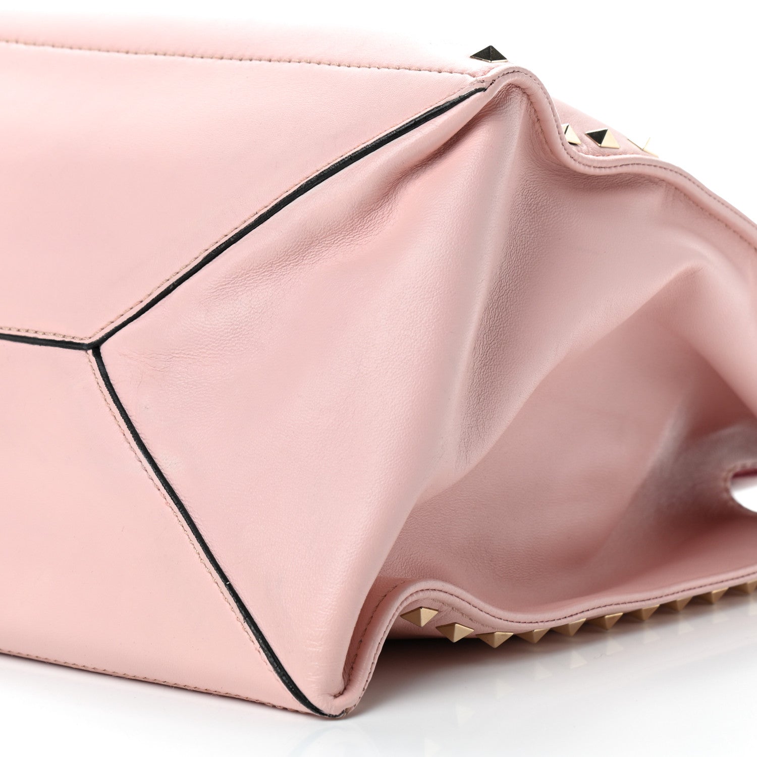 Valentino Garavani Nappa Medium Rockstud Soft Tote Rose 9 of 9