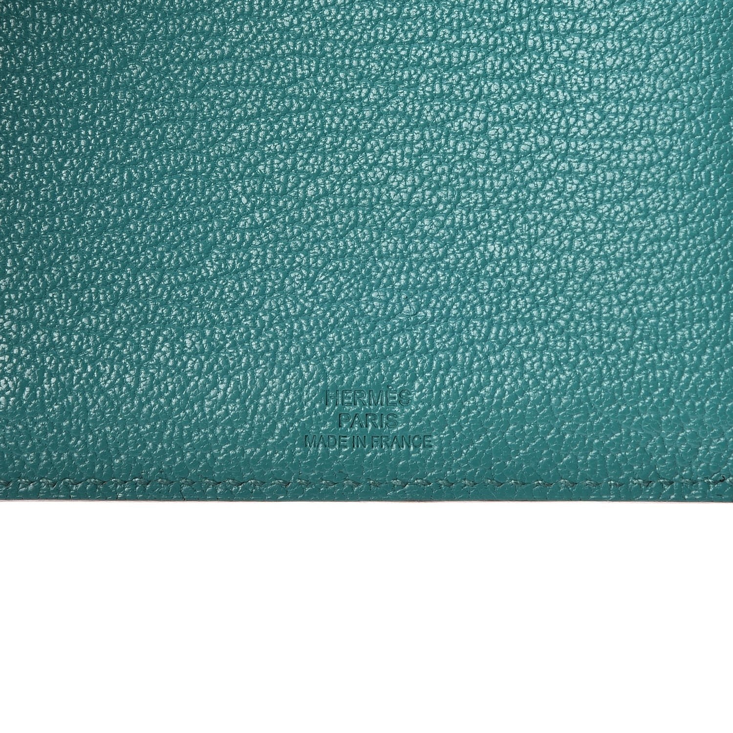 Hermes Chevre Mysore Tarmac PM Passport Holder Bleu Paon 6 of 8