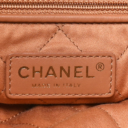Chanel Shiny Calfskin Quilted Chanel 22 Brown 7 of 11