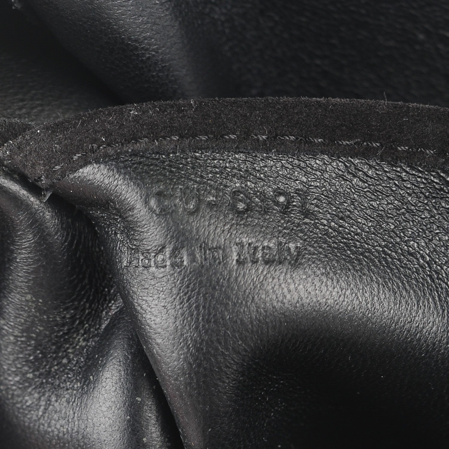 Celine Suede Small Gourmette Shoulder Bag Black 9 of 10