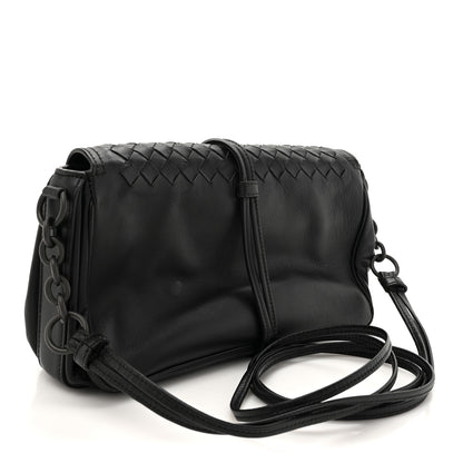Bottega Veneta Nappa Intrecciato Small Double Pocket Flap Black 3 of 12