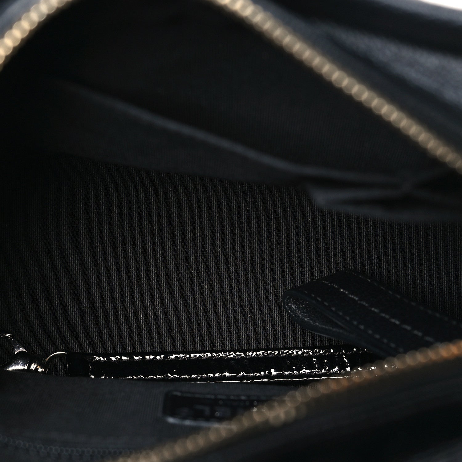 Chanel Patent Goatskin Quilted Small Gabrielle Hobo Black 5 of 12