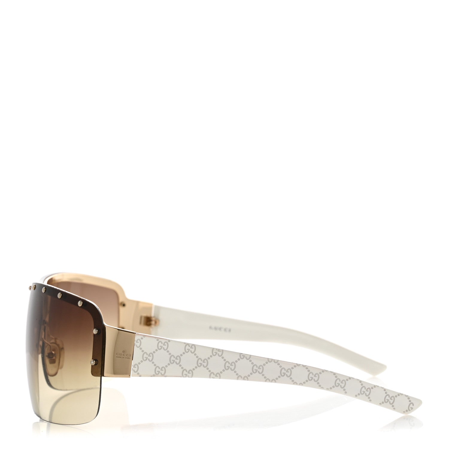 Gucci Studded Sunglasses 1819S White 1851920 – FASHIONPHILE
