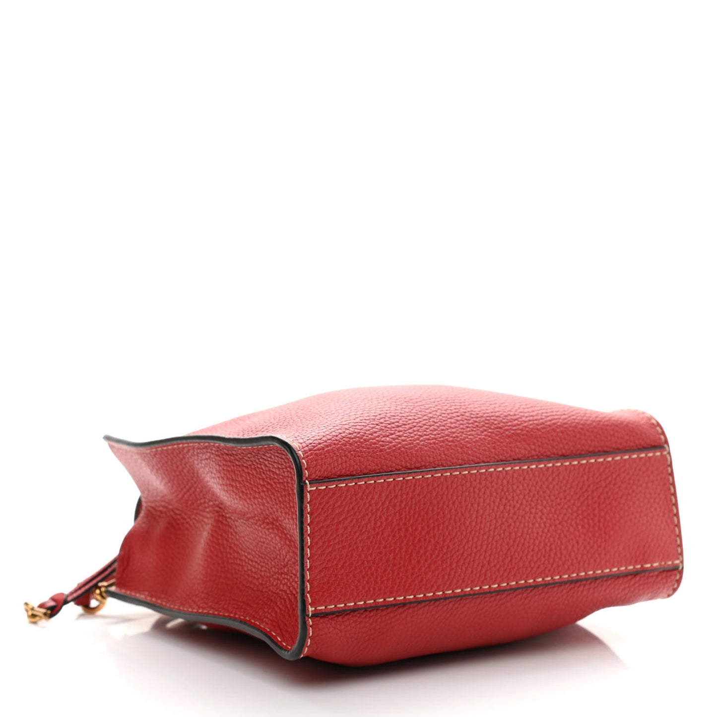Pebbled Calfskin Mini Grind Tote Red