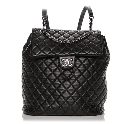 Chanel Lambskin Quilted Large Urban Spirit Backpack Black 1 of 7
