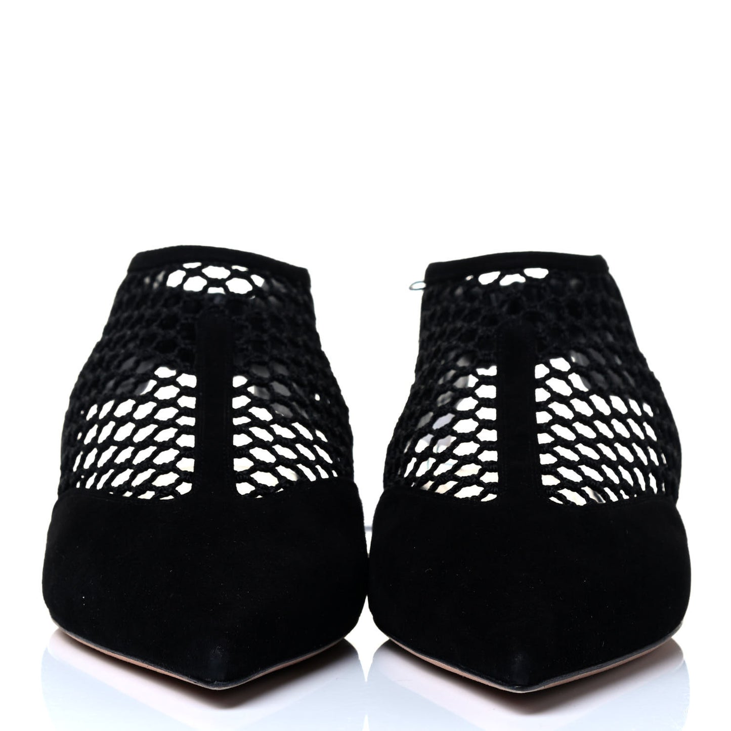 Suede Resille Dior-I Slingback Flats 40 Black