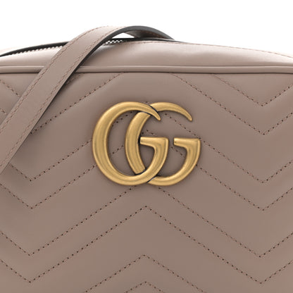 Gucci Calfskin Matelasse Small GG Marmont Chain Shoulder Bag Porcelain Rose 8 of 10