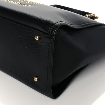 Chanel Caviar Small Studded Deauville Tote Black 10 of 10