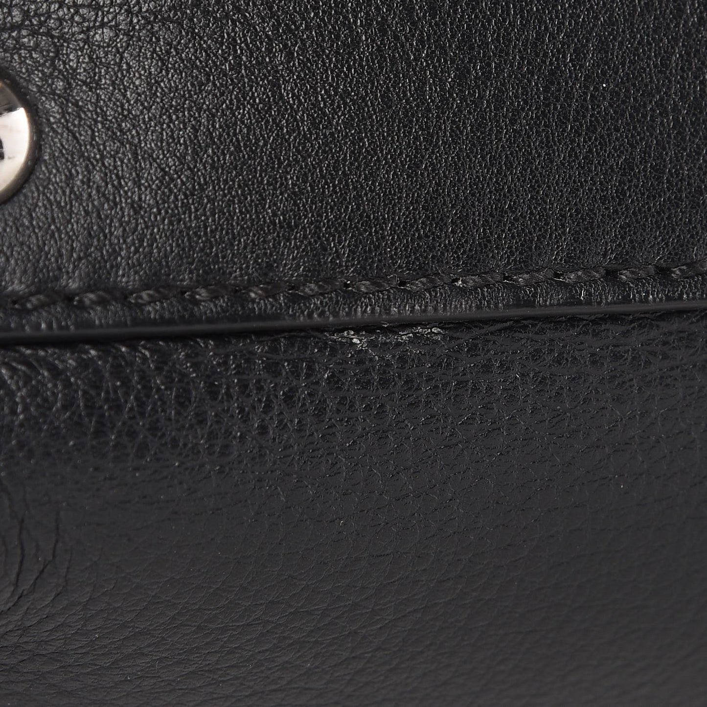 Vitello Dolce Shiny Nappa Plexglass Granite Medium Peekaboo Iconic Satchel Black