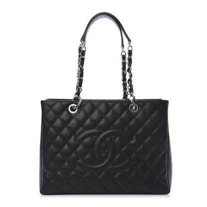 Chanel Caviar Quilted Grand Shopping Tote GST Black 1 of 11