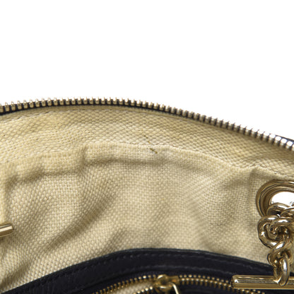 Gucci Pebbled Calfskin Small Soho Bowler Blue 9 of 12