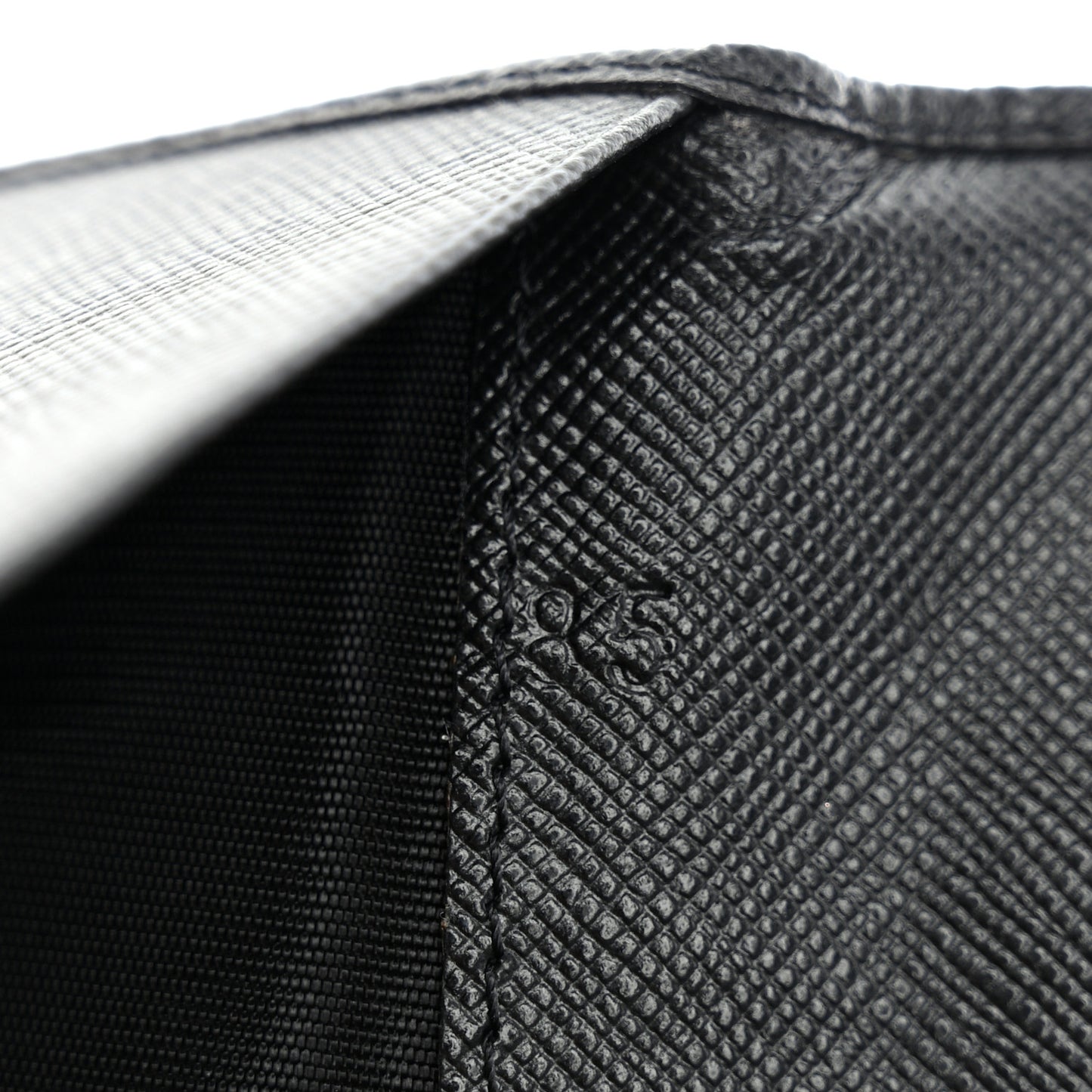 Saffiano Checkbook Cover Black