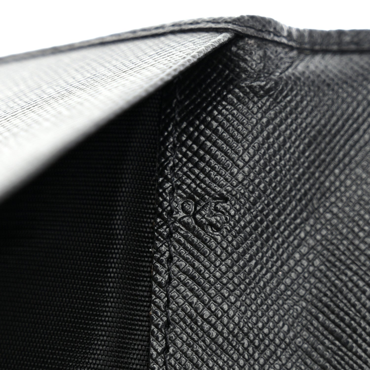 Prada Saffiano Checkbook Cover Black 8 of 9