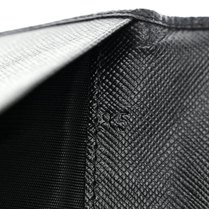 Prada Saffiano Checkbook Cover Black 8 of 9