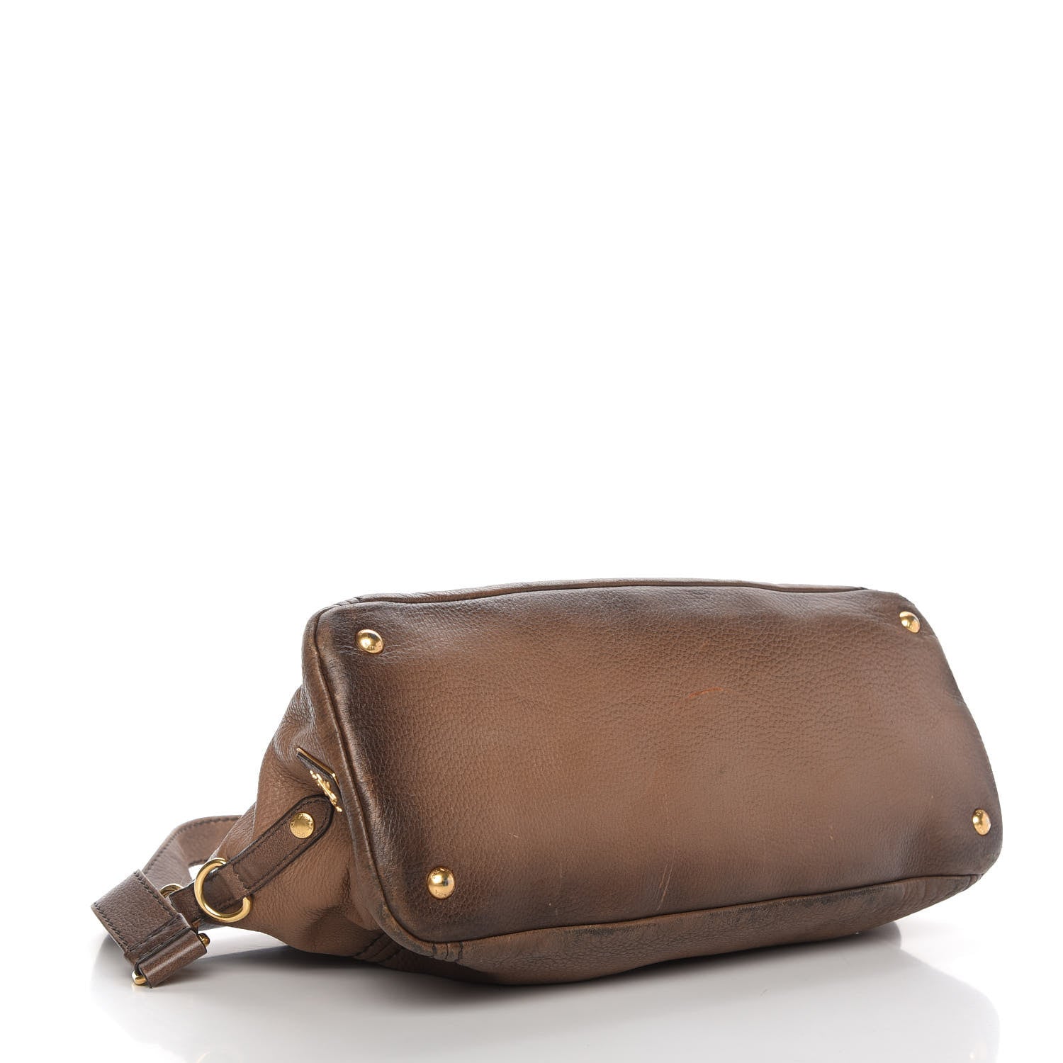 Prada Cervo Antik Top Handle Tote Brown 4 of 21