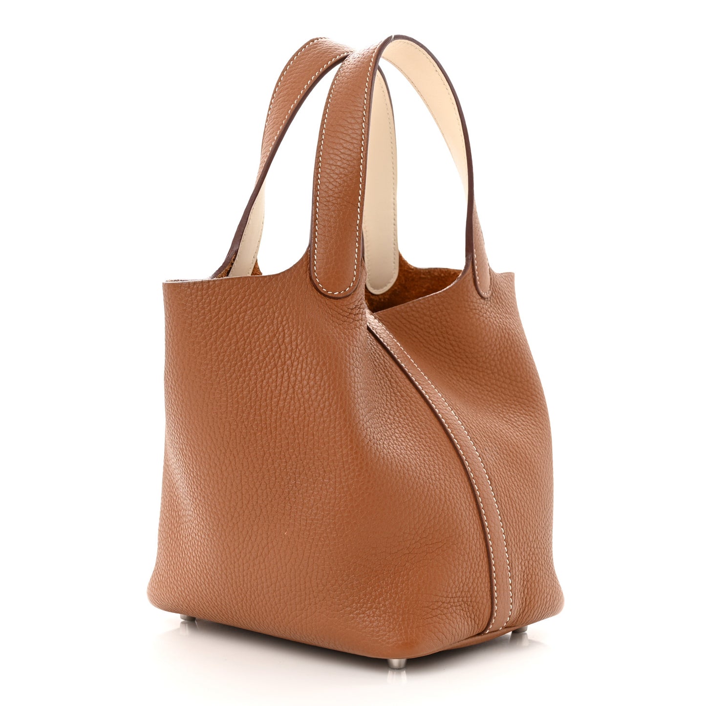 Taurillon Clemence Swift Eclat Picotin Lock 18 PM Gold Nata