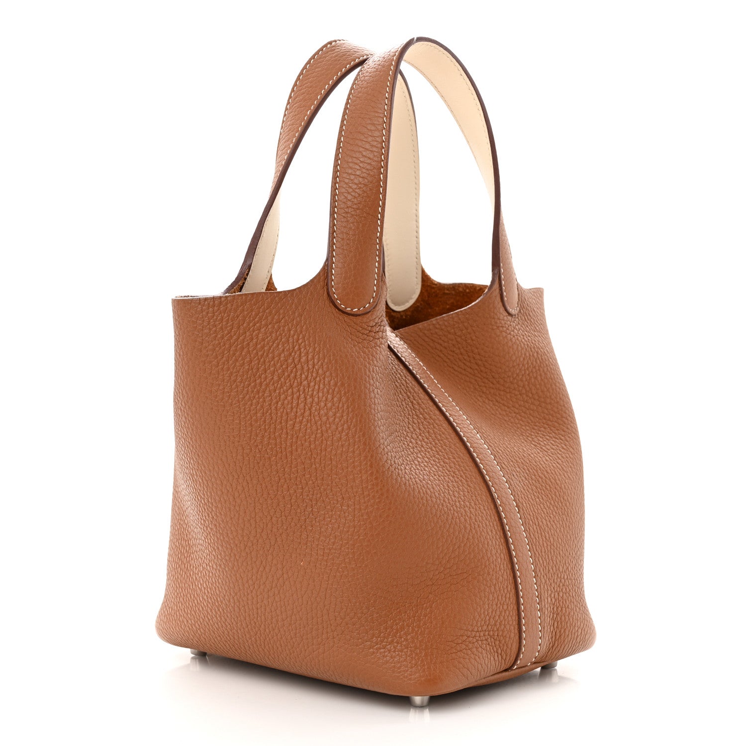 Hermes Taurillon Clemence Swift Eclat Picotin Lock 18 PM Gold Nata 3 of 12