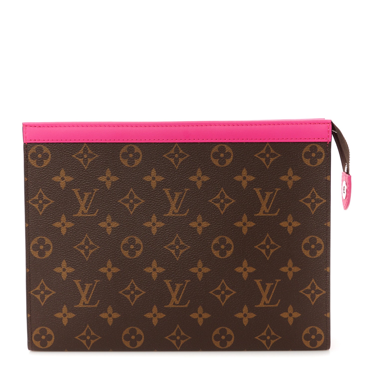 Louis Vuitton Monogram Macassar Pochette Voyage MM Fuchsia 1 of 7