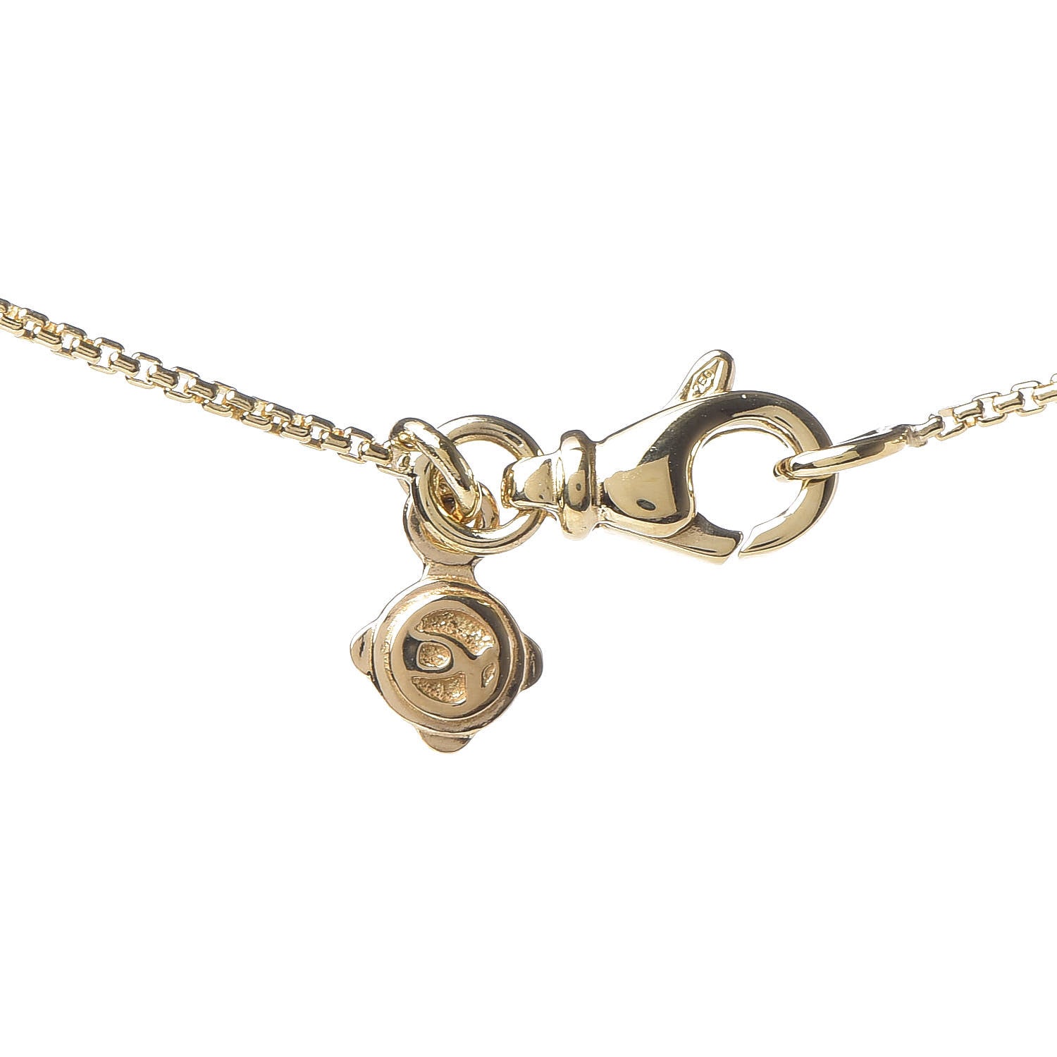 David Yurman 18K Yellow Gold Pave Diamond Crossover Pendant Necklace 6 of 6