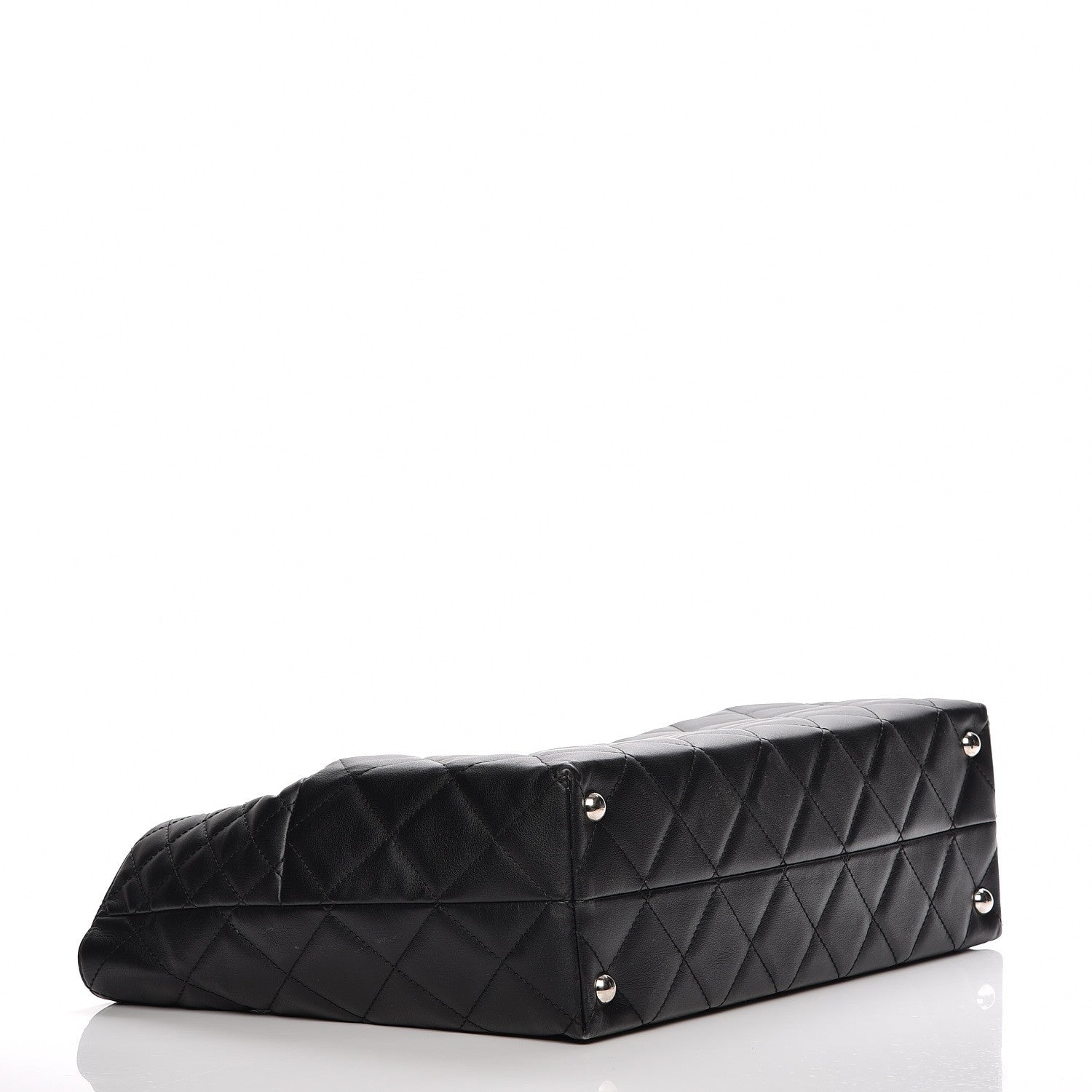 Chanel Calfskin Quilted Large In The Business Tote Black 4 of 7