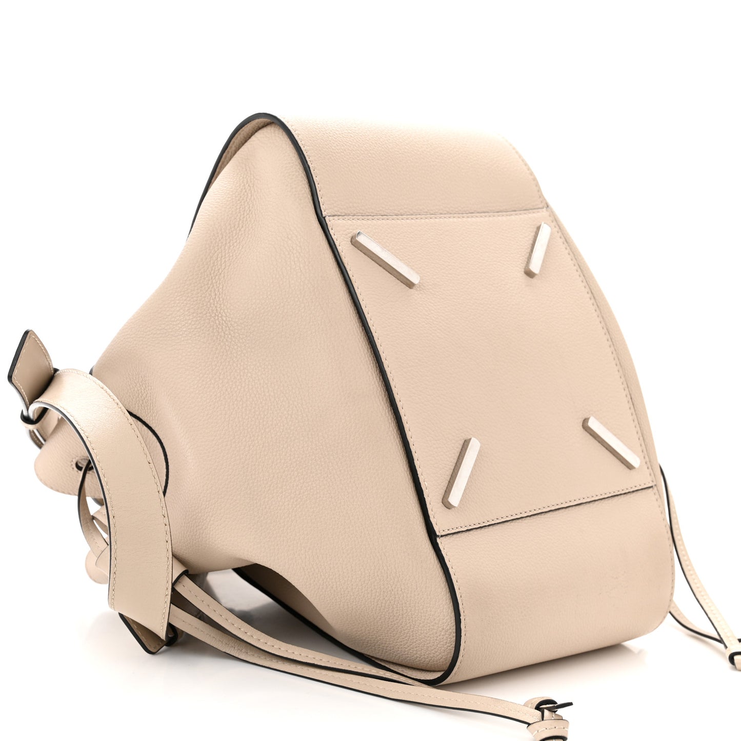 Grained Calfskin Small Hammock Shoulder Bag Sand