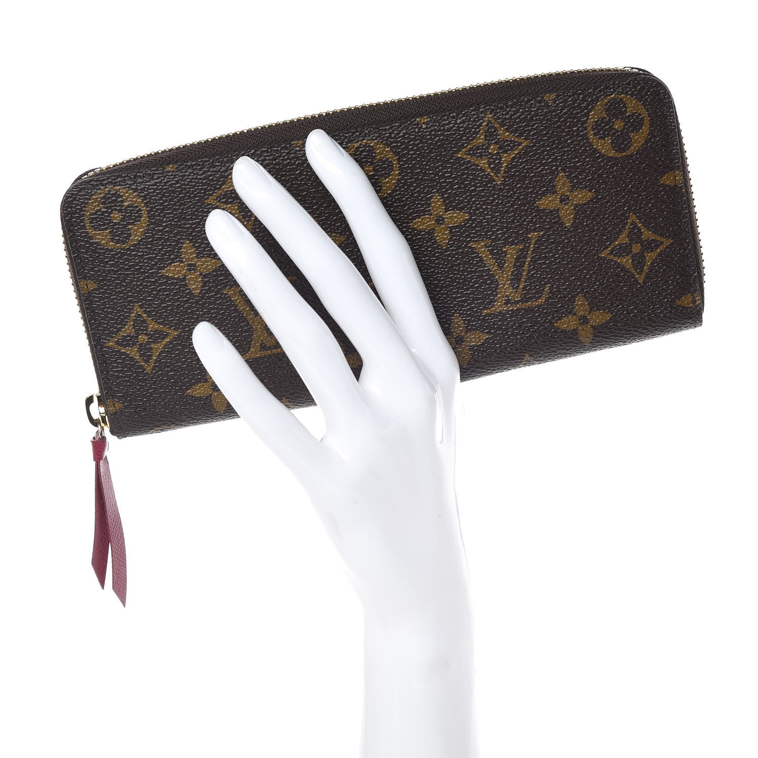 Louis Vuitton Monogram Clemence Wallet Fuchsia 2 of 10