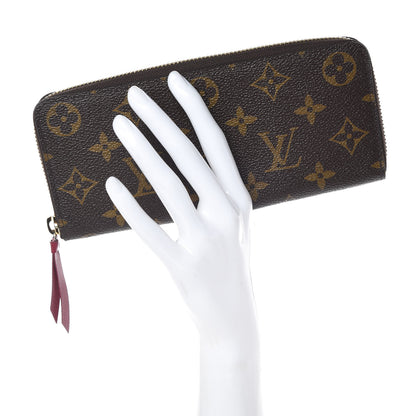 Louis Vuitton Monogram Clemence Wallet Fuchsia 2 of 10