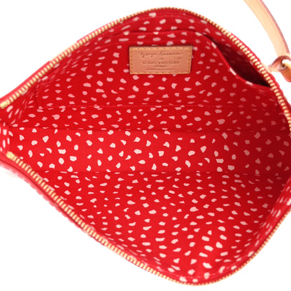 Louis Vuitton Vernis Kusama Infinity Dots Pochette Accessories Red 5 of 15