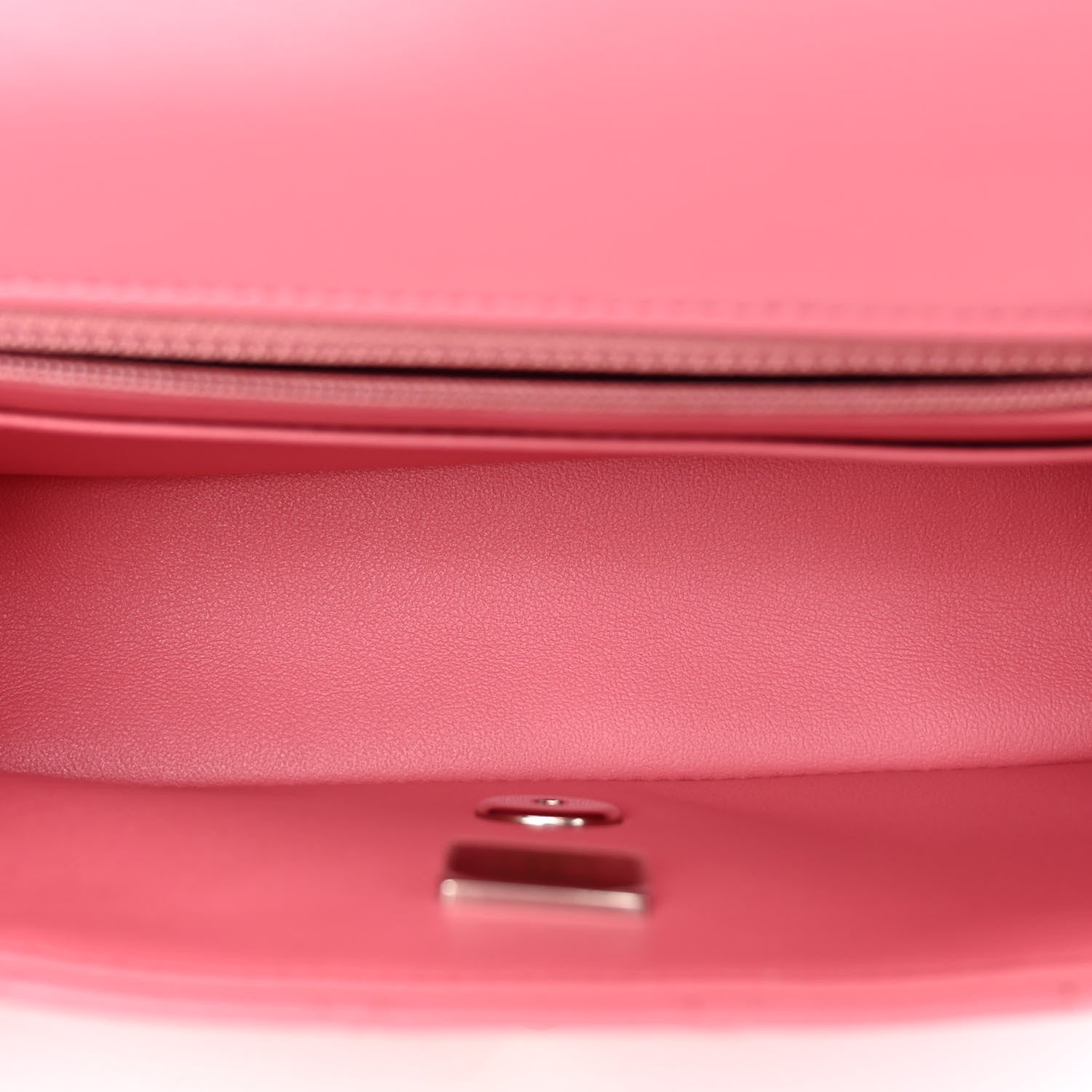 Chanel Lambskin Quilted Mini Rectangular Flap Pink 5 of 10