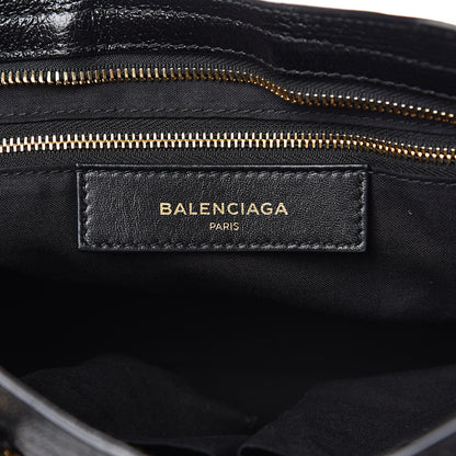 Balenciaga Chevre Gold Metallic Edge Hardware S City Black 6 of 9