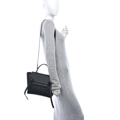 Celine Grained Calfskin Micro Belt Bag Black 2 of 10