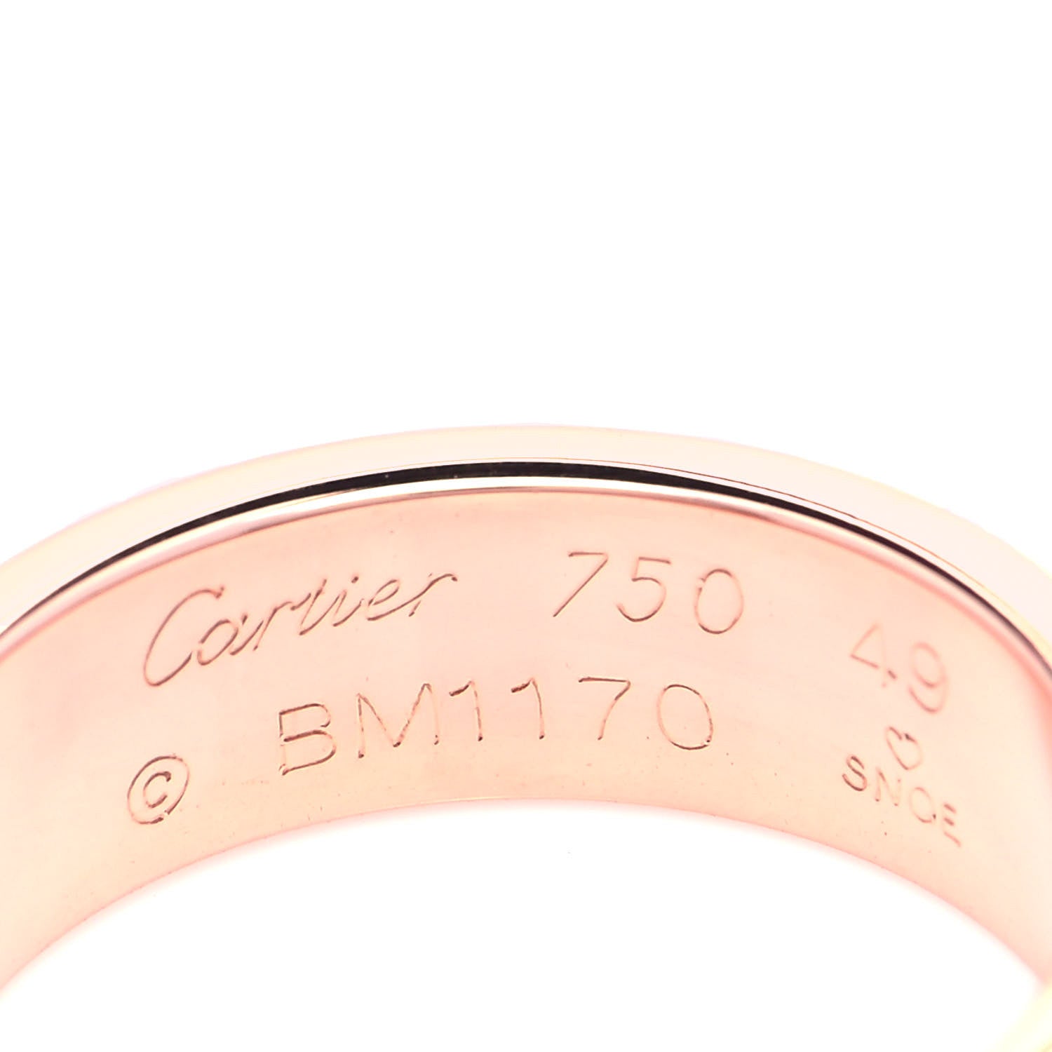 Cartier 18K Pink Gold 5.5mm LOVE Ring 49 4.75 4 of 7